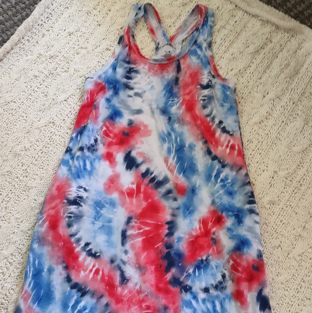 Tie dye razorback dress